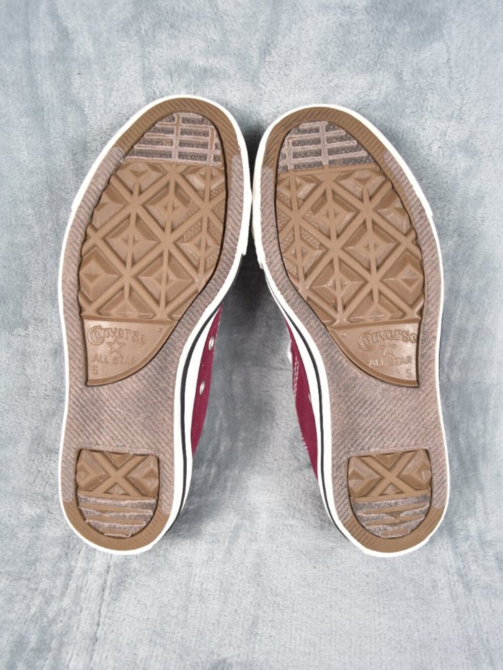 Converse Chuck Taylor All Star Burgundy Low Top Skate Shoes Women Size 7 - Picture 7 of 9